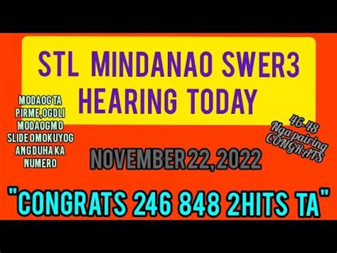 stl hearing mindanao today|STL MINDANAO SWER3 HEARING TODAY NOVEMBER 22, .